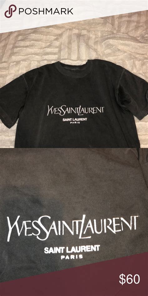 yves saint laurent t shirt coal n terry|saint laurent sweatshirt.